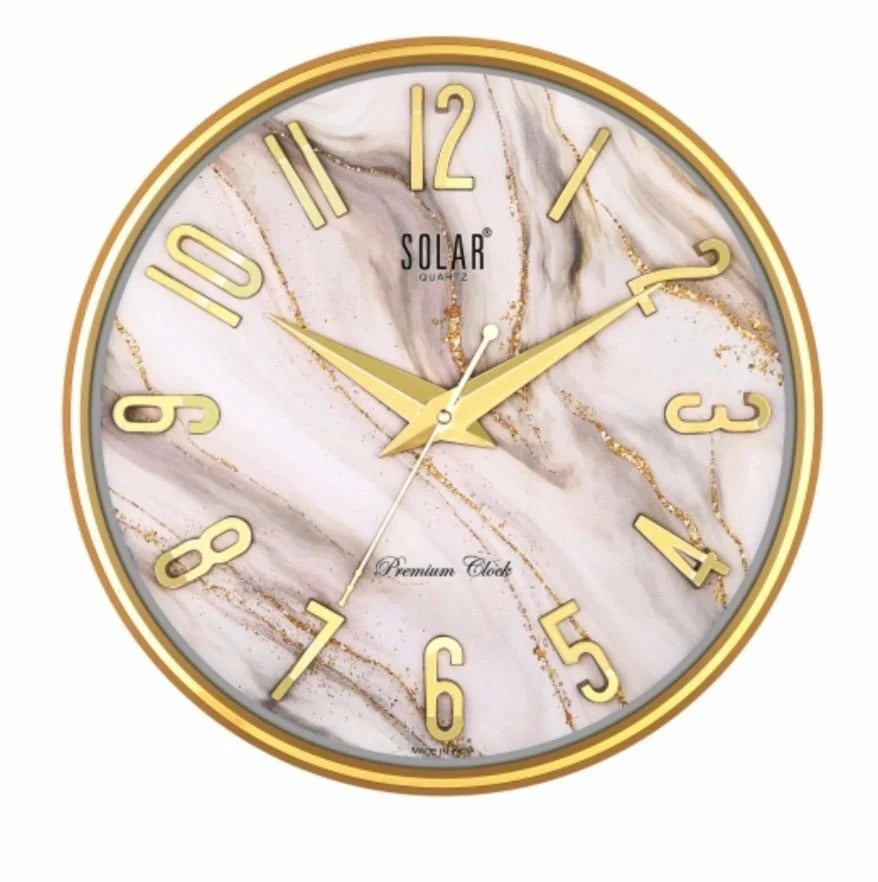 Marble Gold Premium Clock