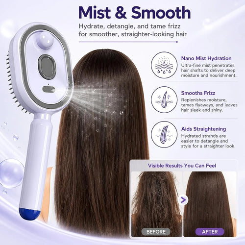 Electric Spray Retractable Air Cushion Comb