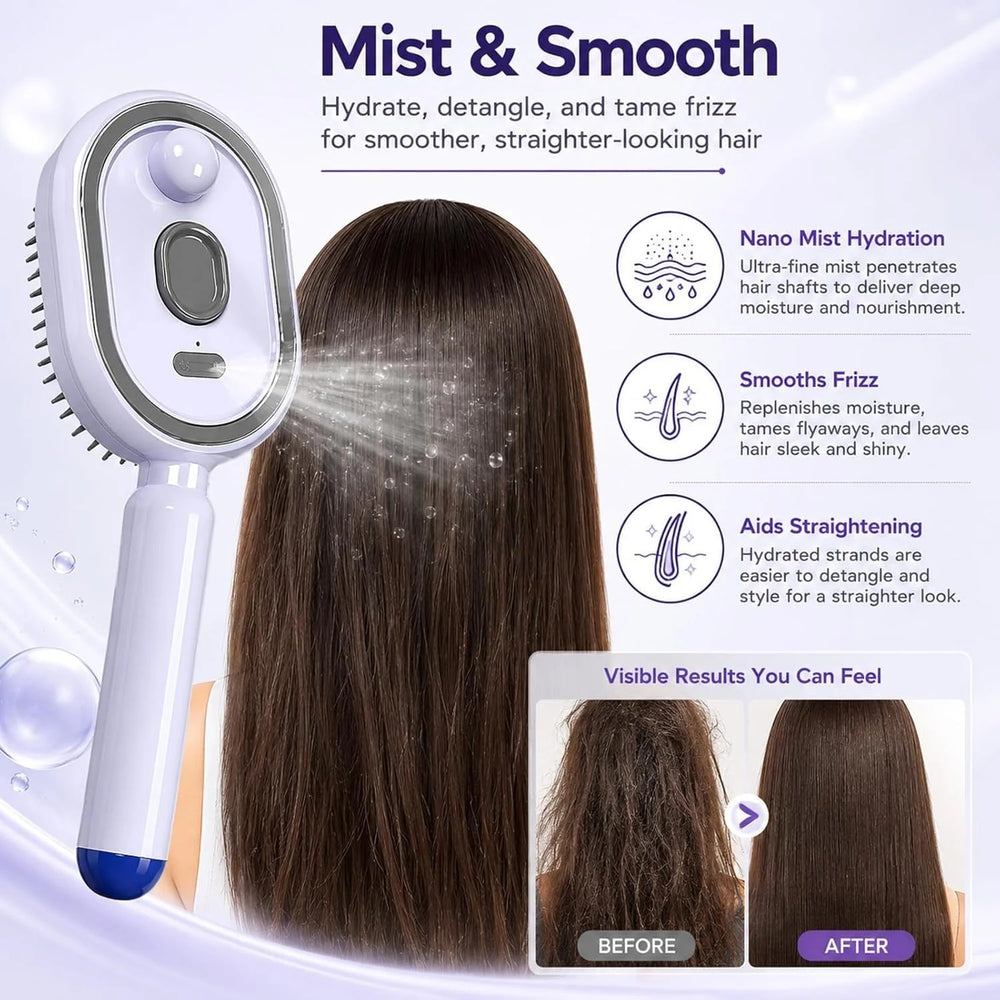 Electric Spray Retractable Air Cushion Comb