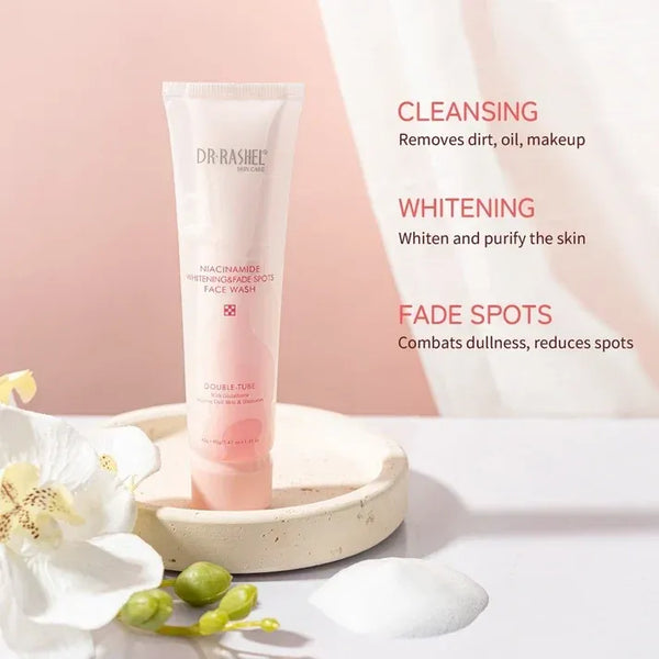 Niacinamide Whitening & Fade Spots Face Wash (Double-Tube)