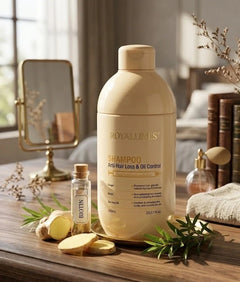 ROYAL LINES Anti-Hair Loss & Oil Control Shampoo (Ginger + Biotin + Tea Tree Oil)