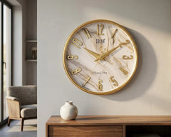 Marble Gold Premium Clock